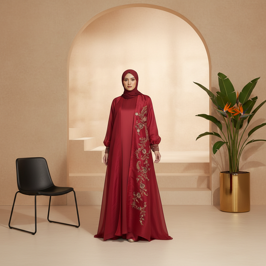 Zayra Royale Organza Abaya